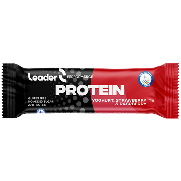 Leader Performance Protein Yoghurt, Strawberry & Raspberry proteiinipatukka välipala