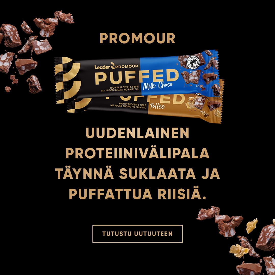 Leader Promour Puffed proteiinivälipala