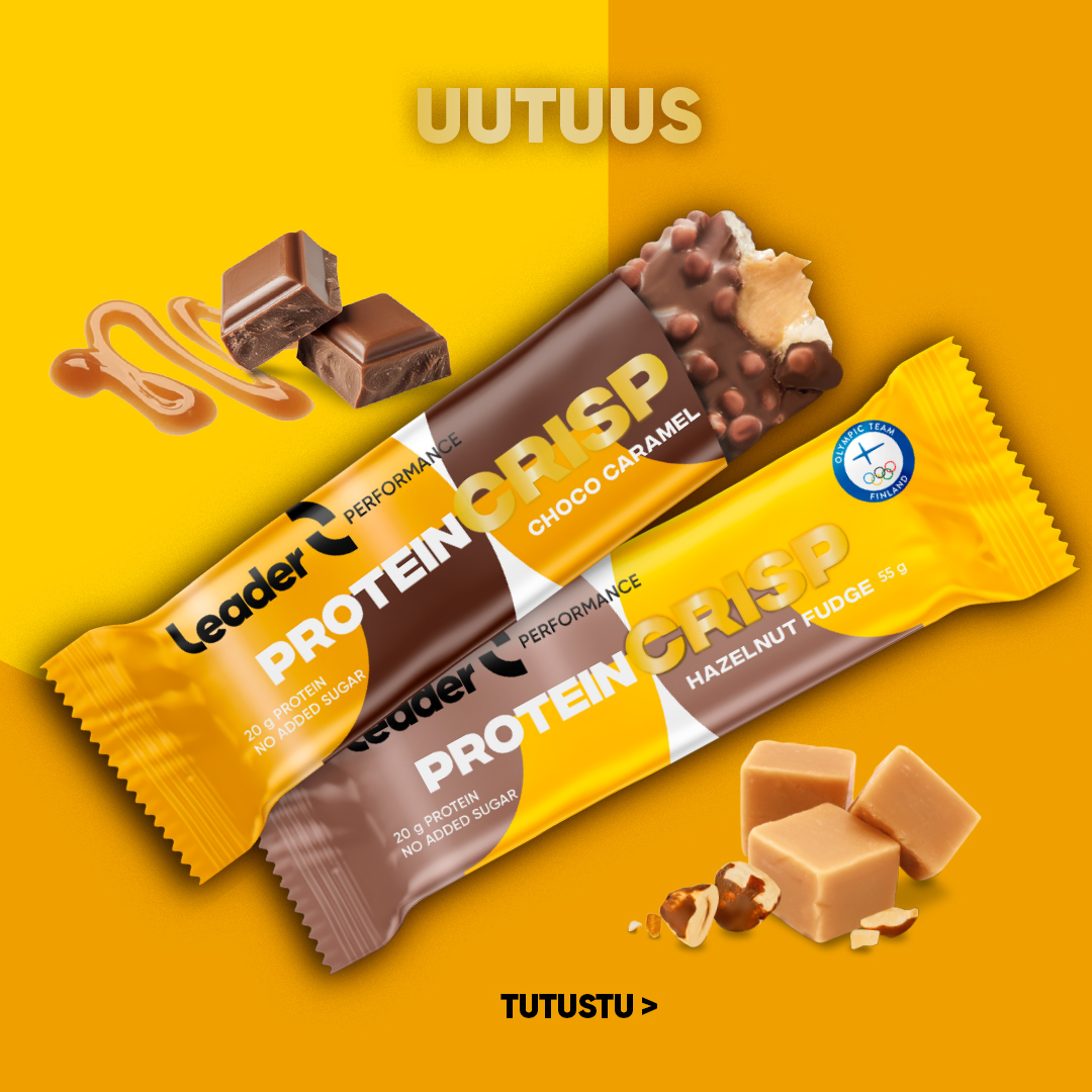 Leader Protein Crisp uudet herkulliset proteiinipatukat